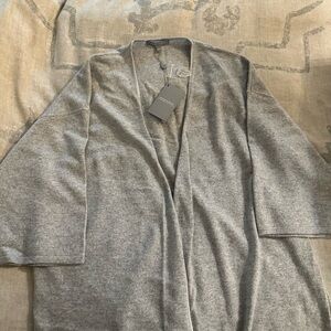 Neiman Marcus Grey Cashmere Robe